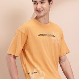 Mast & Harbour Men Printed Relaxed Fit T-shirt-image-51