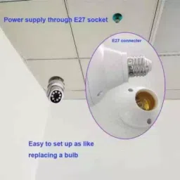 Generic CVF56 3MP 1080P Wifi Wireless Portable Security Camera with E27 Socket for Home & Office image 3