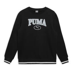 Puma Kids Black Printed Full Sleeves Sweatshirt-image-90