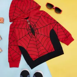 Pantaloons Baby Red & Black Cotton Printed Full Sleeves Sweatshirt-image-68
