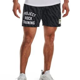 Under Armour Black Loose Fit Printed Sports Shorts-picture-35