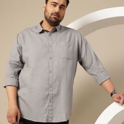 Sztori Men Plus Size Premium Cotton Linen Casual Shirt-image-53