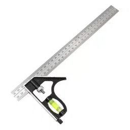 FLAMINGO ENTERPRISE Combination Square Right Angle Stainless Steel 300 mm Tongue & 300 mm Blade Length, FM-57-46