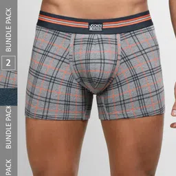 Jockey Pack Of 2 Cotton Trunk UI21-0205-NVYPR-image-11