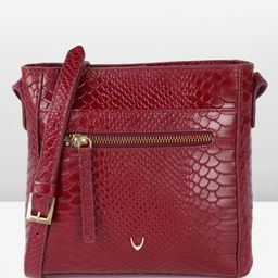 Hidesign Gaelle Animal Printed Textured Shoulder Bag-52