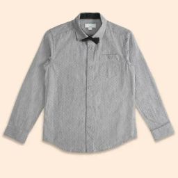 Pantaloons Junior Grey Cotton Printed Full Sleeves Shirt-picture-36