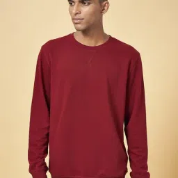 Urban Ranger by Pantaloons Maroon Regular Fit Sweatshirt-image-41