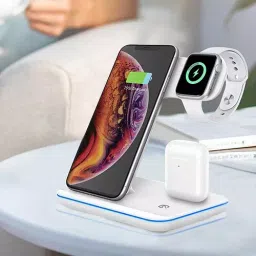 UNIGEN Unidock 3 in 1 USB Type C Wireless Charging  23 W White Station, ‎UDWT image 5