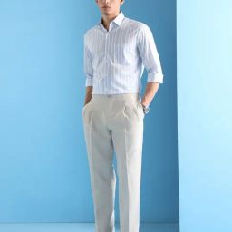 Arrow Blue Striped Slim Fit Shirt-image-59