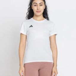 ADIDAS White ADIZERO E Regular Fit Tee-image-79