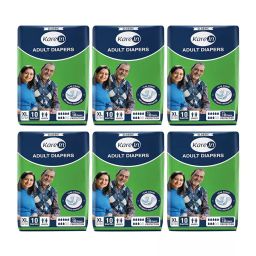 KareIn Classic Unisex XL Adult Diapers 50-65 inch, 93024 (Pack of 6)-image-28