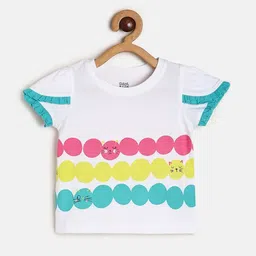 MINI KLUB Girls Geometric Printed Cotton Top-image-94