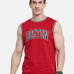 Octave Men Typography Printed Round Neck Cotton T-shirt-image-12