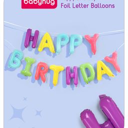 Babyhug Happy Birthday Foil Letter Balloons - Multicolour-26