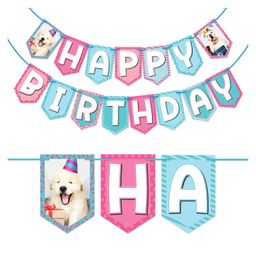 Wobbox Happy Birthday Banner, Dog Theme Decoration Items Multi Color -Pack Of 1-image-82