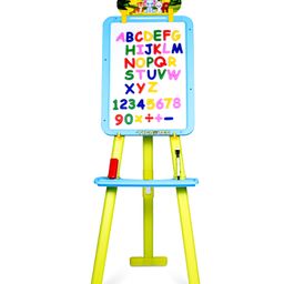Tygatec Adjustable Easel White Board for Kids and Classrooms Lightweight, Whiteboard Stand with Height Adjustment, Magnetic Surface, Includes Magnetic Alphabets and Numbers, Portable Design for All Ages Green)-28
