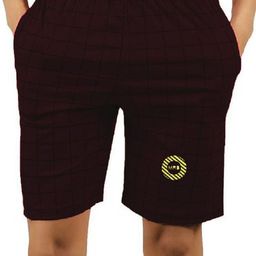 MRB Men Checked Mid-Rise Shorts-image-29