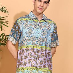 IKRASS Men Floral Printed Casual Shirt-image-88