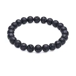 Divine souvenirs Unisex Artificial Beaded Elasticated Bracelet-12