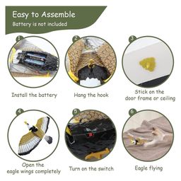 Azhari Battery Operated Flying Eagle Flying with Hanging String and Sound Toys Toy for Kids Color May Vary image 3
