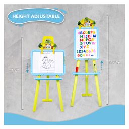 Tygatec Adjustable Easel White Board for Kids and Classrooms Lightweight, Whiteboard Stand with Height Adjustment, Magnetic Surface, Includes Magnetic Alphabets and Numbers, Portable Design for All Ages Green) image 4