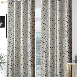 Galaxy Home Decor Blue Set of 2 Door Curtain-picture-20