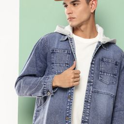 VOXATI Men Washed Denim Jacket-image-25