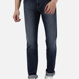 Passion Men Mid Rise Clean look Light Fade Stretchable Cotton Jeans-image-47