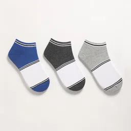 THE BEAR HOUSE Men Pack Of 3 Assorted Colourblocked Ankle-Length Socks-picture-6