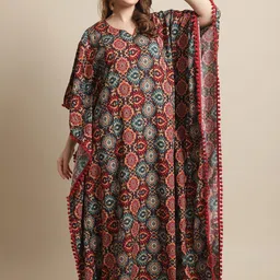 Claura Printed Maxi Nightdress-image-19