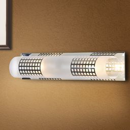 THE LIGHT STORE Silver-Toned Wall Lamp with Shade-image-95