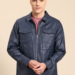 Mast & Harbour Faux Leather Tailored Jacket-image-61