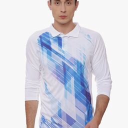 Campus Sutra Men White Printed Polo Collar T-shirt-image-24