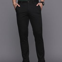 Louis Philippe Sport Men Black Slim Fit Regular Trousers-image-71