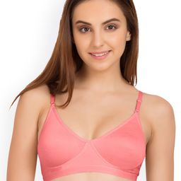 Tweens Coral Solid Non-Wired Non Padded T-shirt Bra TW-9265CRL-image-67