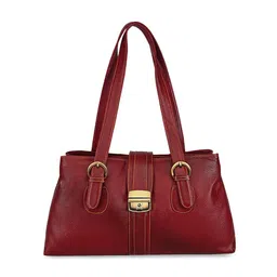 GENWAYNE Red Solid Handheld Bag-26