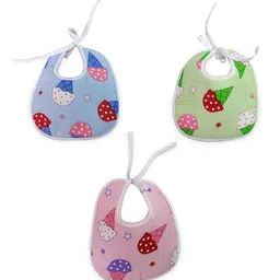 BAESD Infants Pack Of 3 Printed Cotton Bibs-67