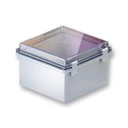 BUD ENCLOSURE, WALL MNT, HINGED DOOR, ABS/PC, NBB10260-18