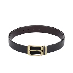 Kastner Men Black Textured Reversible Formal Belt-image-76