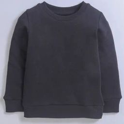 Nino Bambino Kids Black Solid Full Sleeves Sweatshirt-image-23