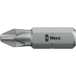 WERA PHILLIPS BIT, SIZE PH0, 25MM, 05056500001-85