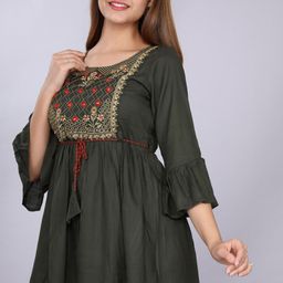 KALINI Green Embellished Top-picture-35