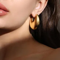 SOHI Contemporary Hoop Earrings-5
