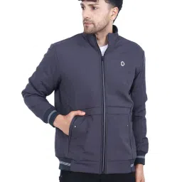 Dollar Slate Grey Regular Fit High Neck Jacket-image-84