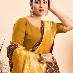 KALINI Woven Design Zari Silk Blend Saree-image-61
