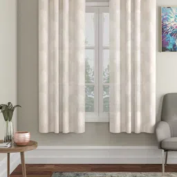 HOSTA HOMES White Set of 2 Floral Window Curtain-image-97