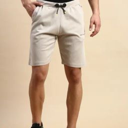 SHOWOFF Beige Slim Fit Shorts-picture-45