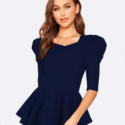 LONDON BELLY Women Peplum Top-image-41