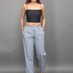 BABRU Women Striped Easy Wash Trousers-picture-32