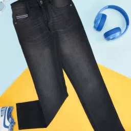 Pantaloons Junior Kids Black Regular Fit Jeans-picture-27